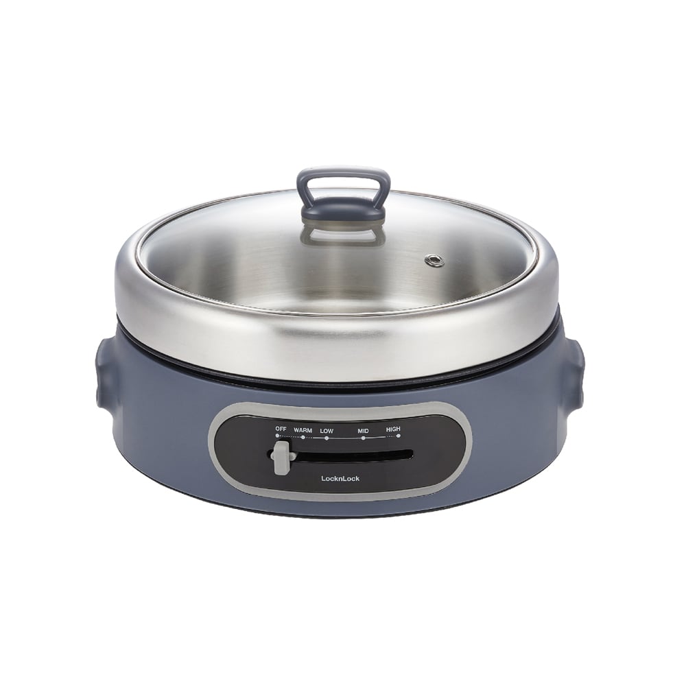 Nồi Điện Đa Năng - LocknLock Multi Cooker With Ss Pot 220 - 240V, 50/60Hz, 1300 - 1500W, 4L - Màu Navy - EJP542NVY, , large image number 1